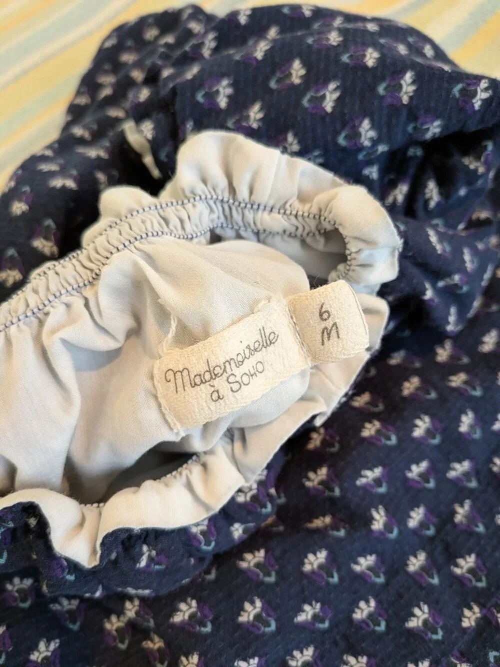 ⭐ Mademoiselle a Soho blue floral dress size 6 months